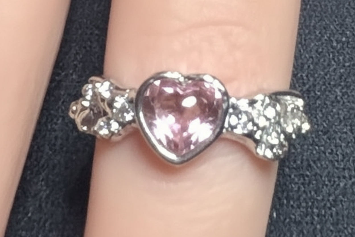Ring - Pink Passion - Silvertone