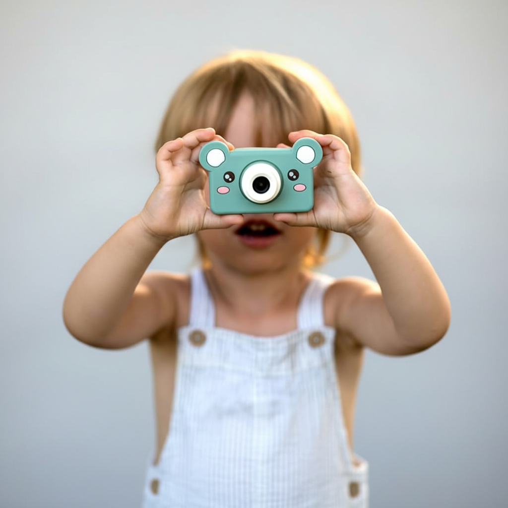 Digital Camera - For Kids - Kidamento - Model C - Bear