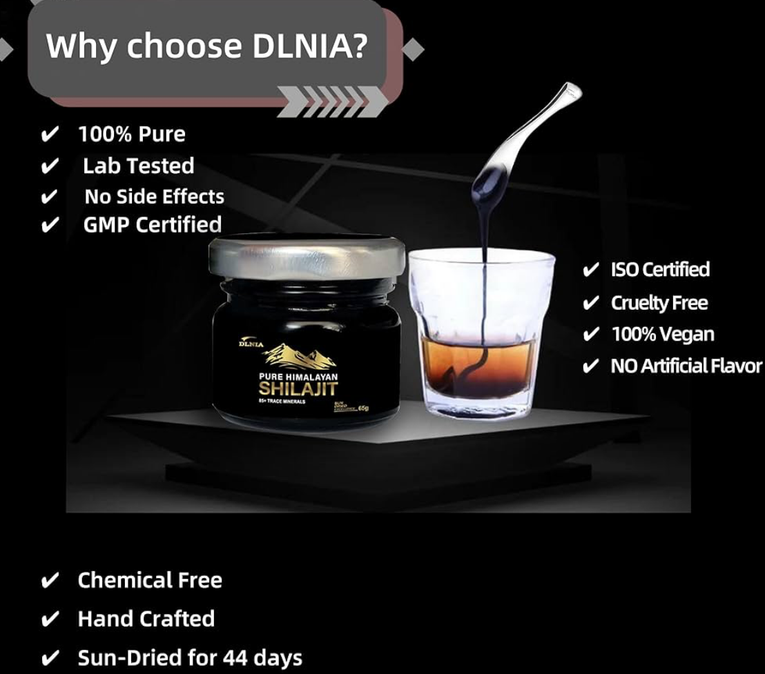 DLNIA - Pure Himalayan - Shilajit - Premium Resin Supplement