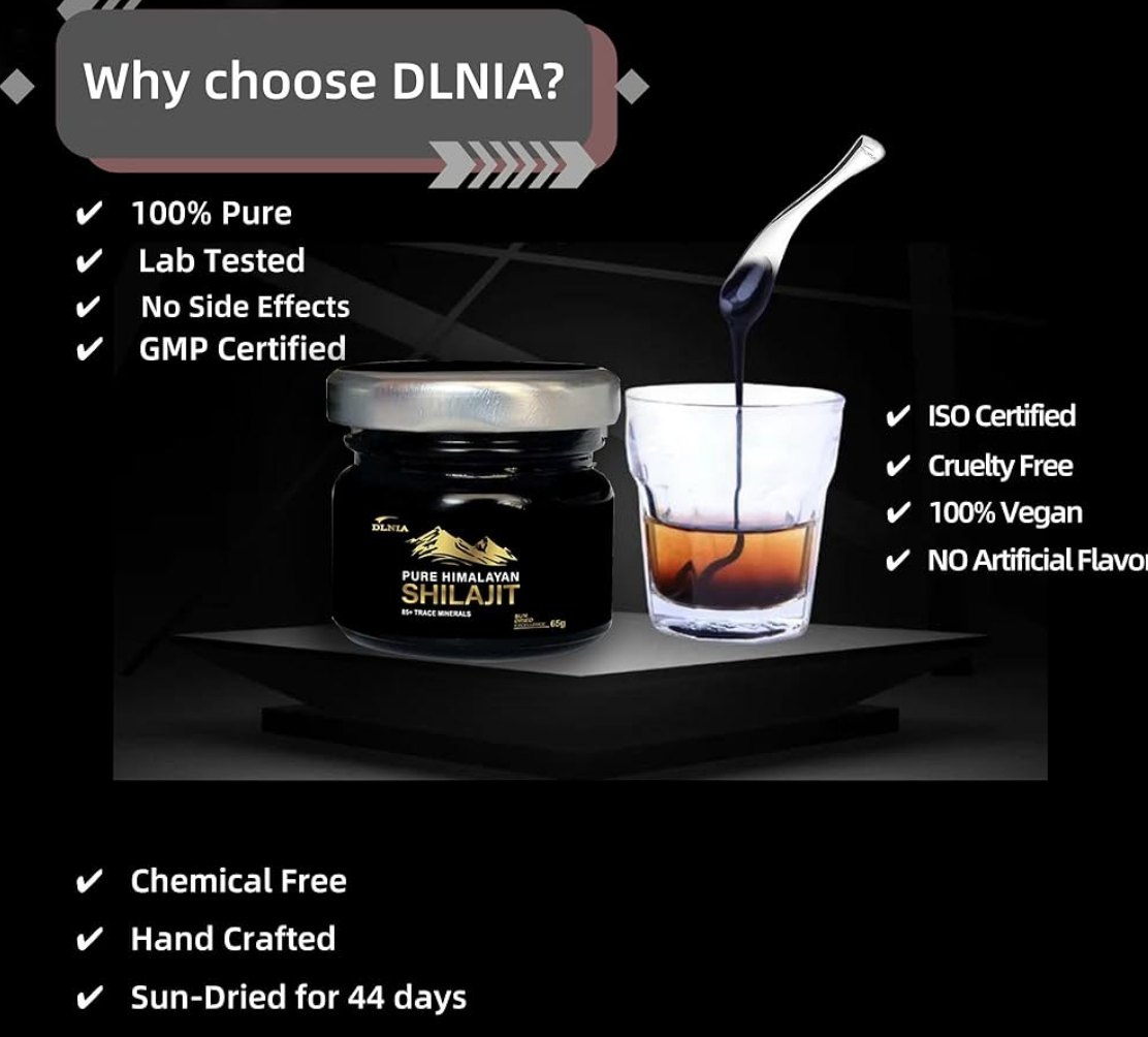 DLNIA - Pure Himalayan - Shilajit - Premium Resin Supplement