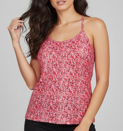 Vibrant Floral Pattern Camisole Top
