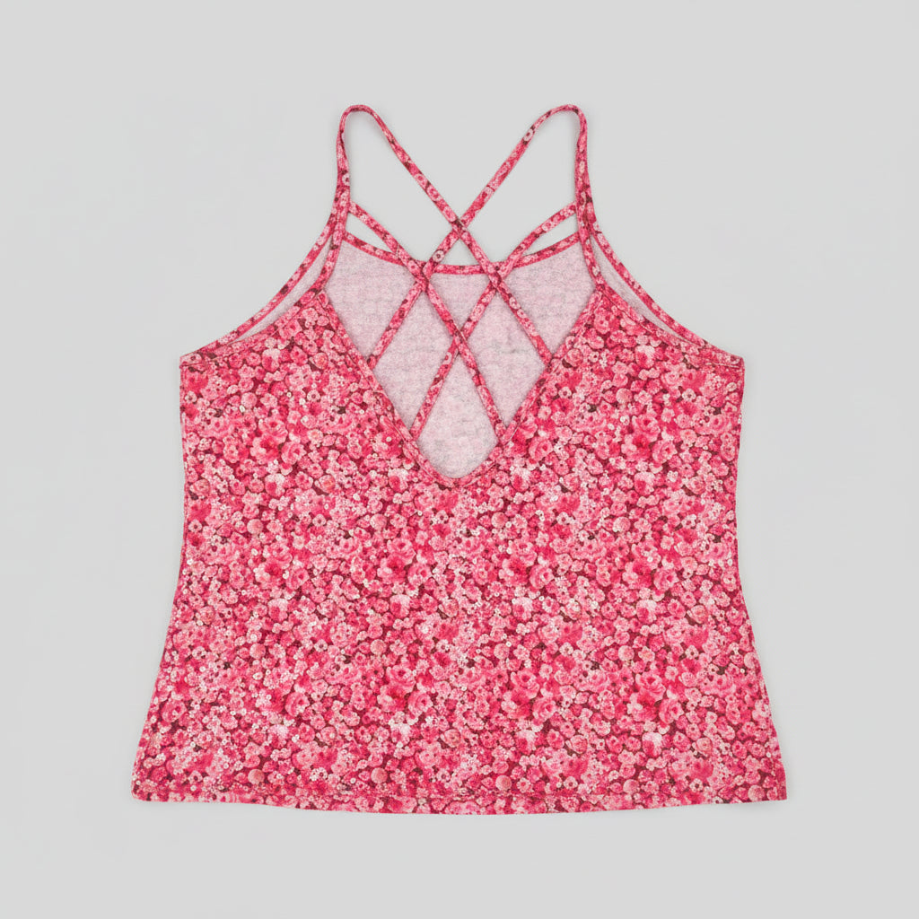 Vibrant Floral Pattern Camisole Top