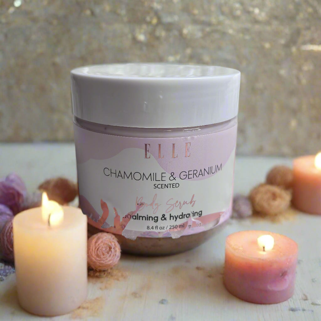 Body Scrub - Chamomile and Geranium scented