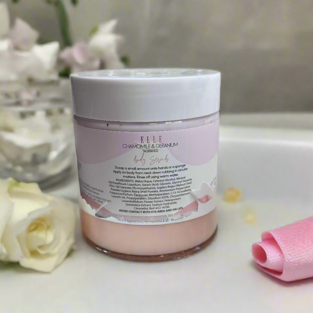 Body Scrub - Chamomile and Geranium scented