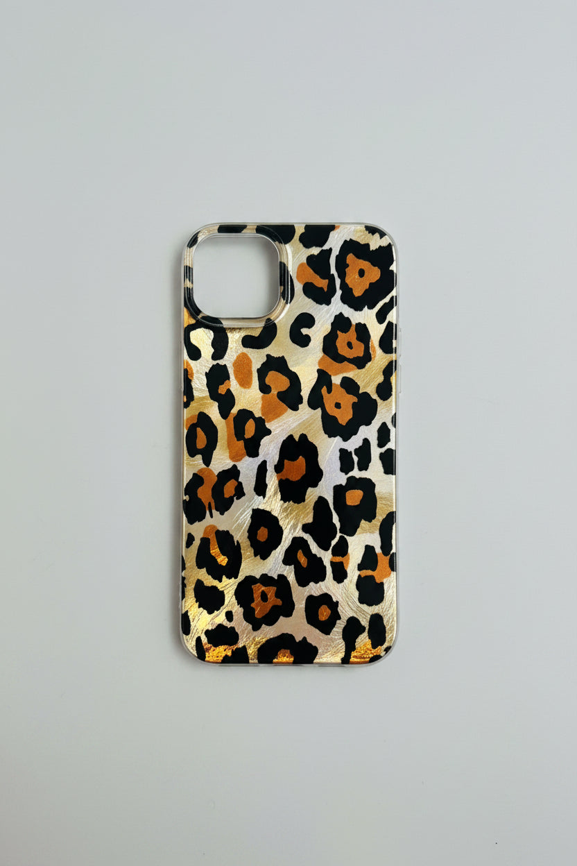 IPhone 14 Plus Case - Iridescent Leopard Print