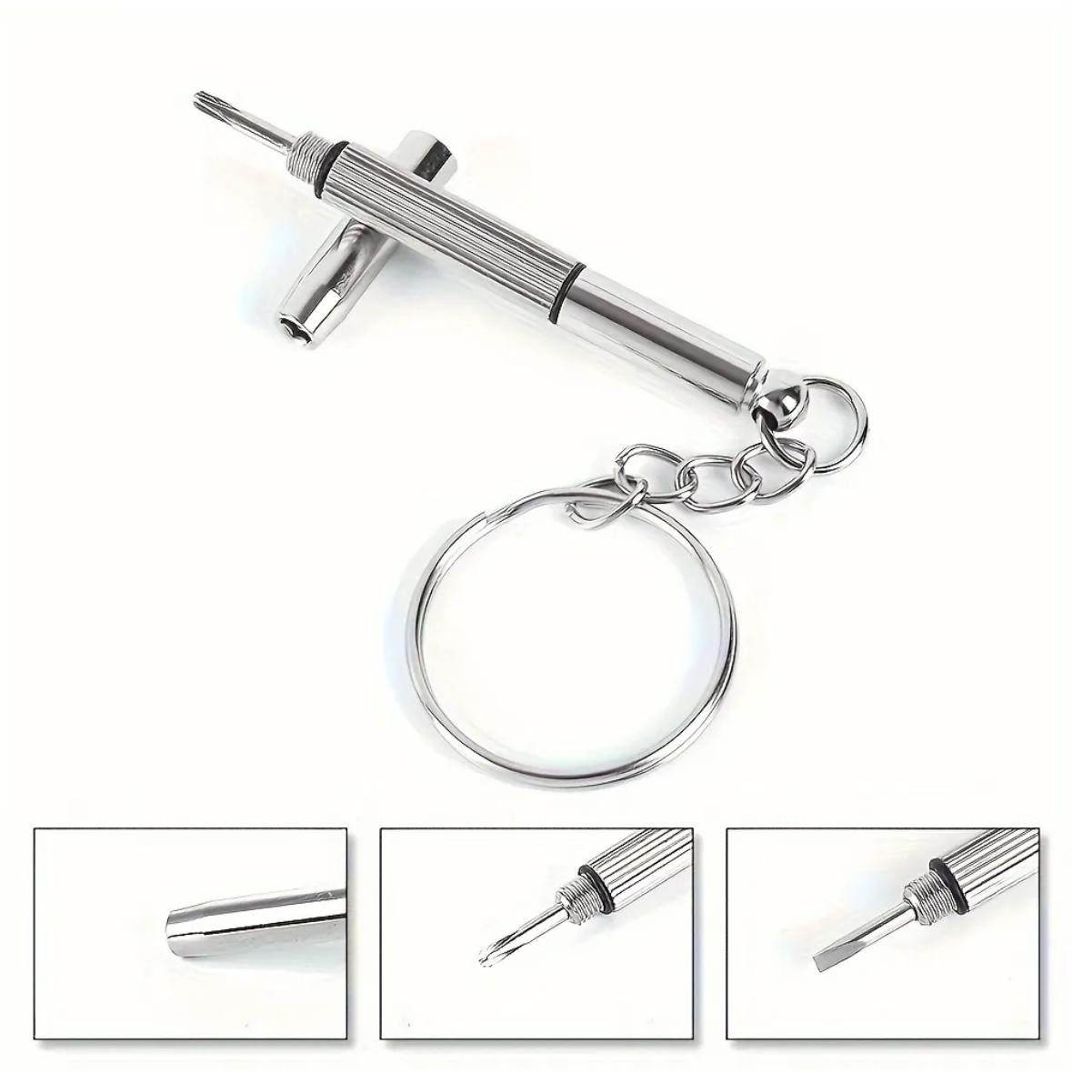 Eyeglass Repair Kit - 3 Screwdrivers with Keychain ring