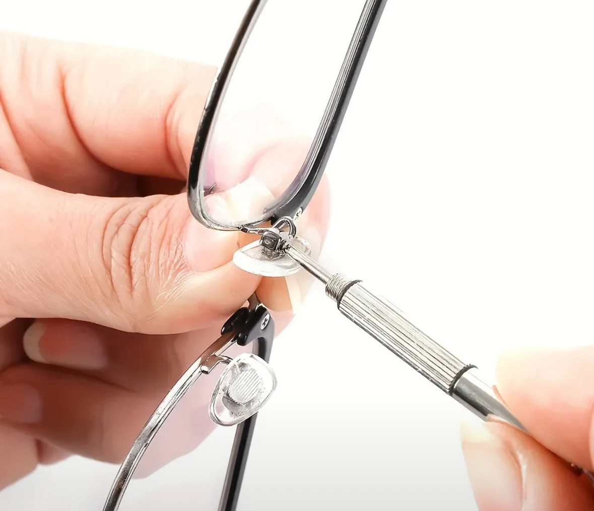 Eyeglass Repair Kit - 3 Screwdrivers with Keychain ring