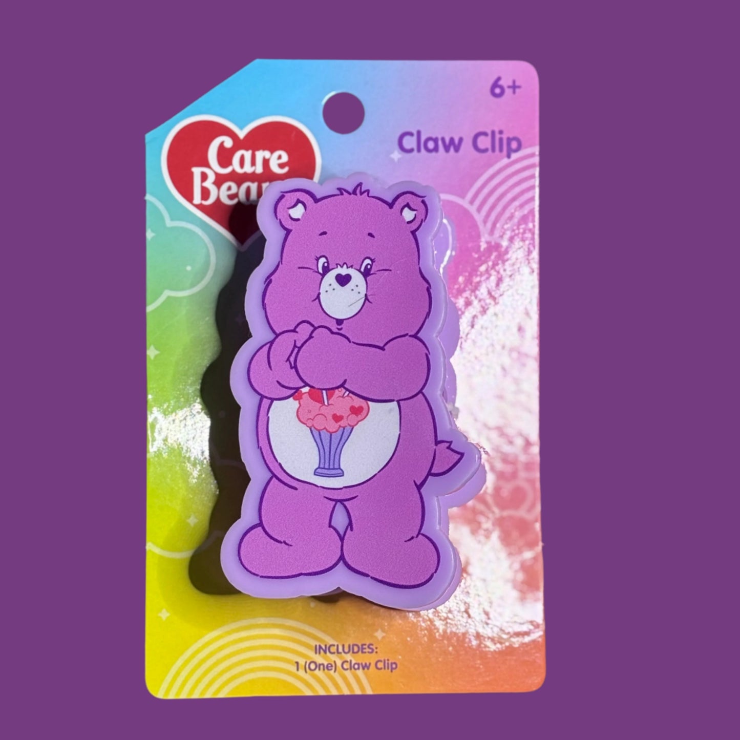 Hair Claw - Care Bear