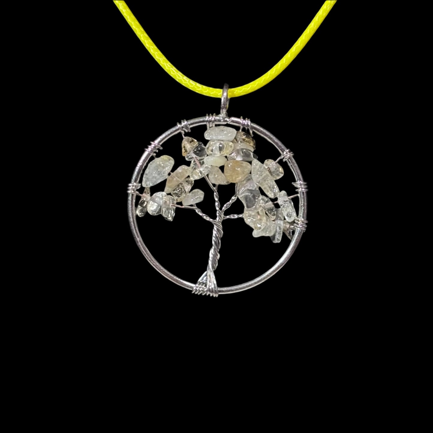 Necklace - Tree of Life with Citrine Gemstones