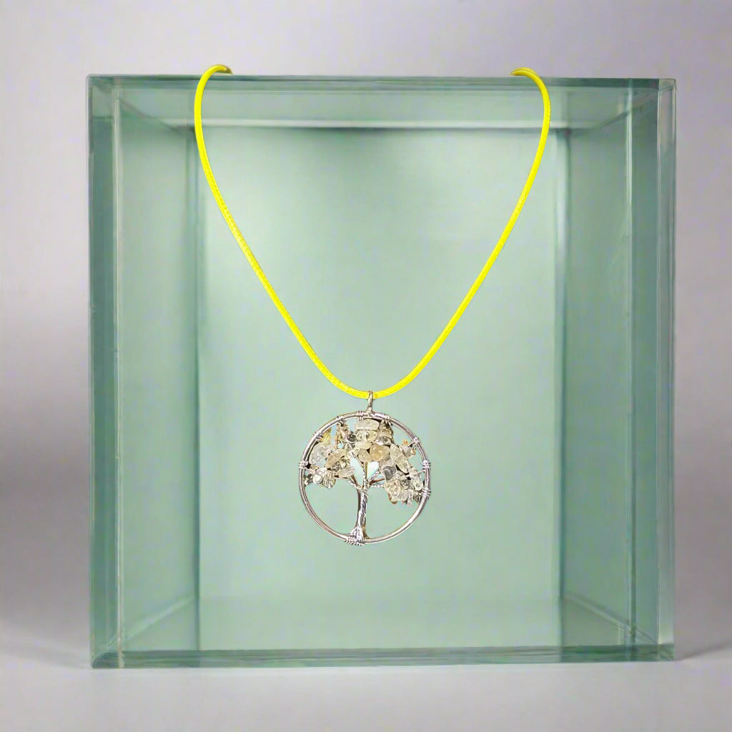 Necklace - Tree of Life with Citrine Gemstones