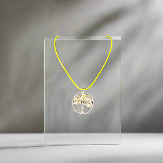 Necklace - Tree of Life with Citrine Gemstones