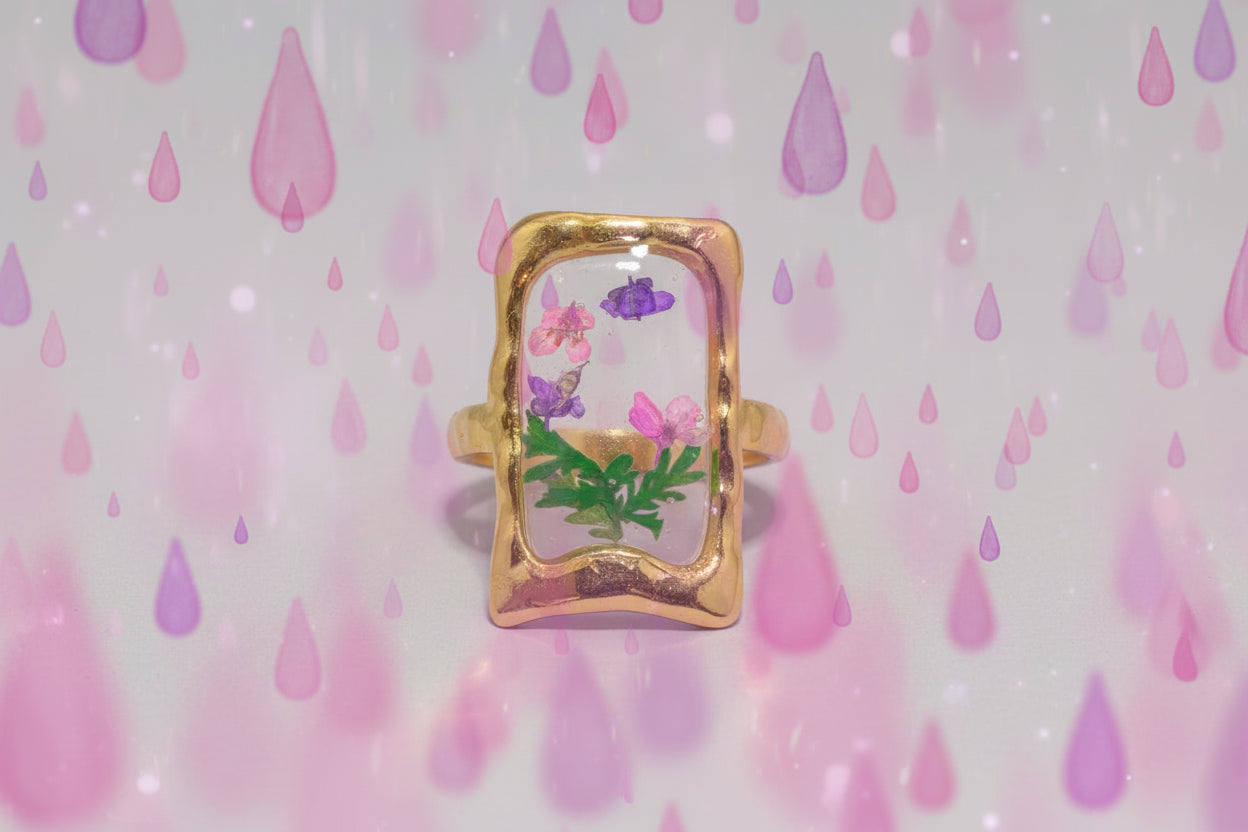 Rings - Dried Flower Resin Rings