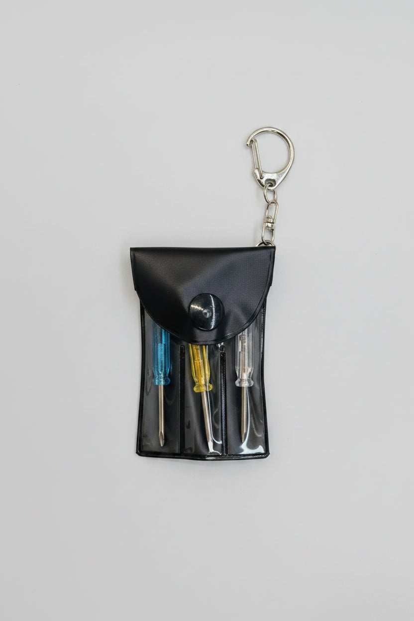 Compact 3-piece - Mini Screwdriver Set - with Keychain Ring