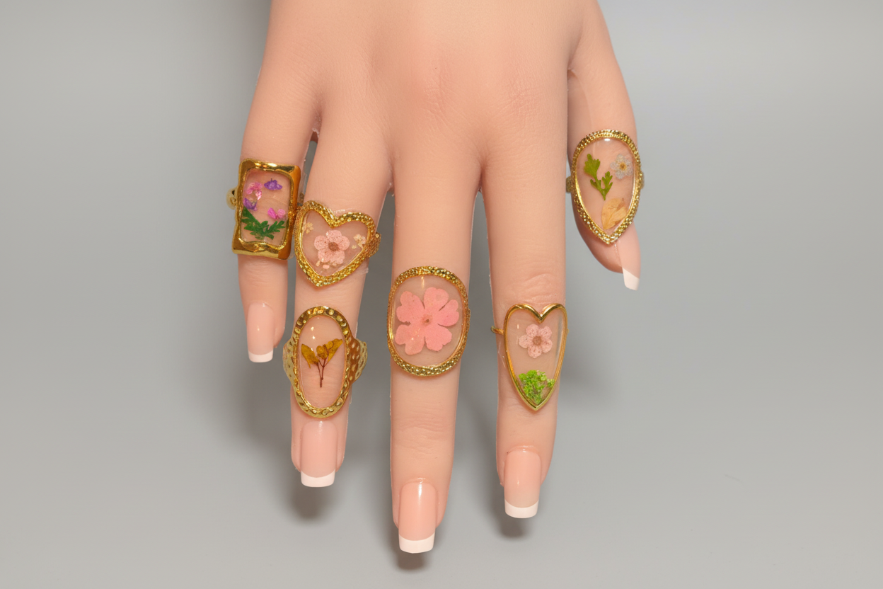 Rings - Dried Flower Resin Rings