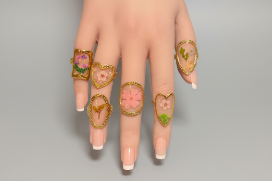 Rings - Dried Flower Resin Rings