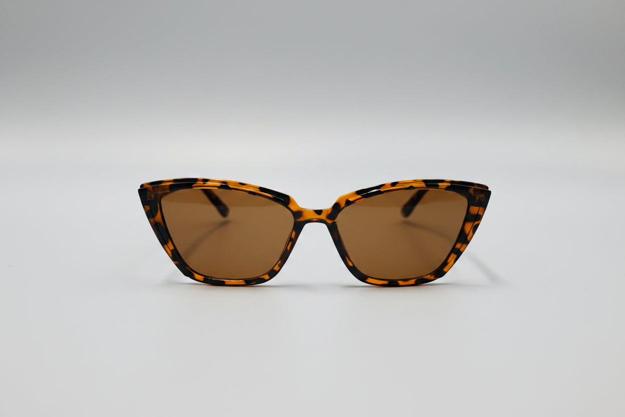 Sunglasses - Classic Cat Eye - Tortoise Shell Pattern