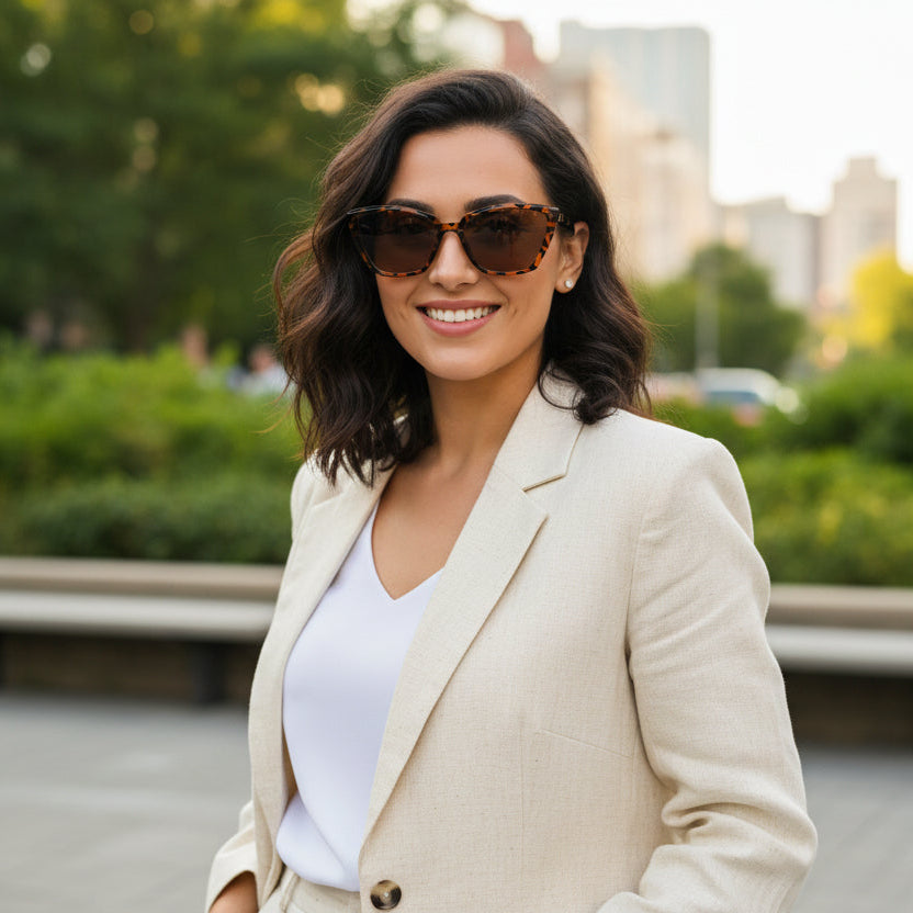 Sunglasses - Classic Cat Eye - Tortoise Shell Pattern