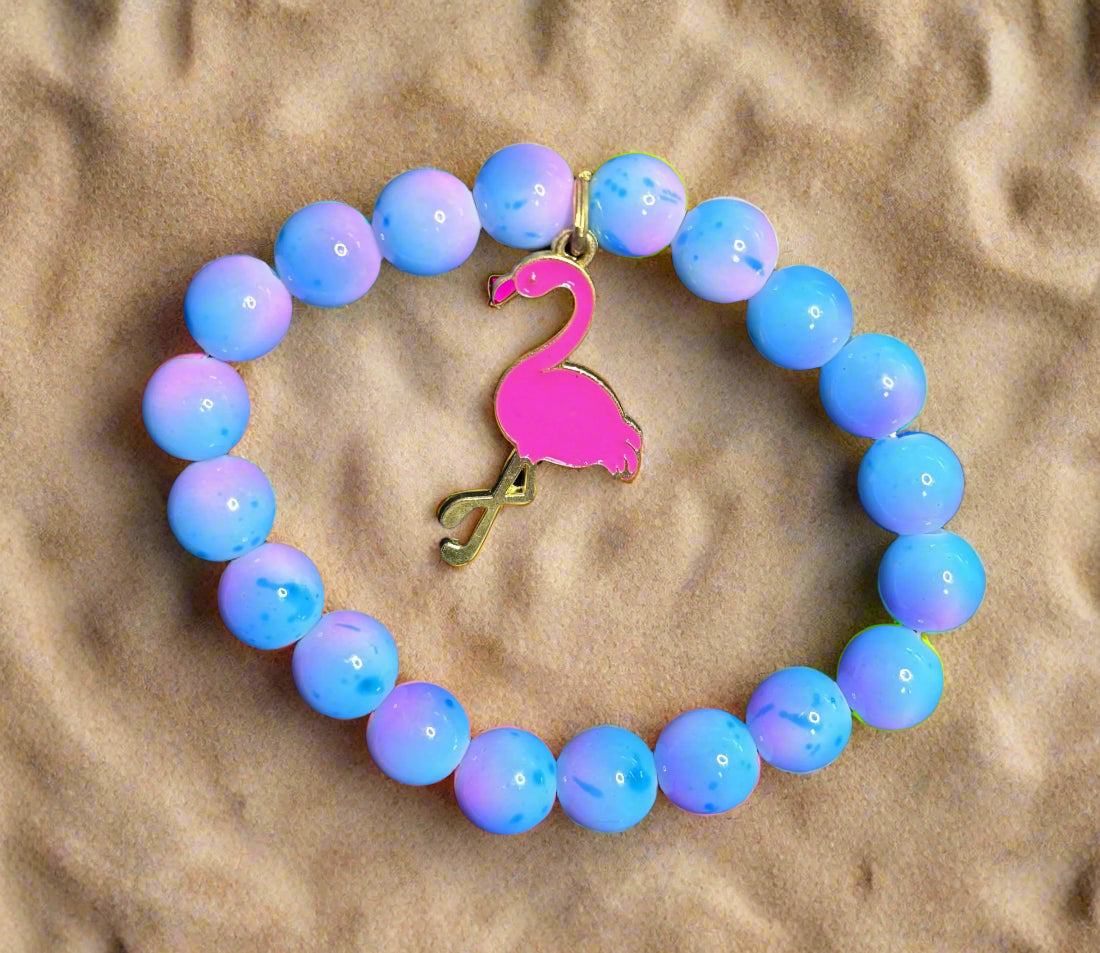 Bracelet - Glass Beads with Charm