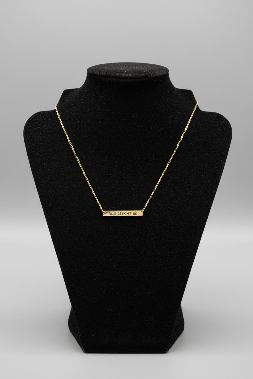 Necklace - Stranger Things _ "Friends Don't Lie" - Pendant - Loungefly