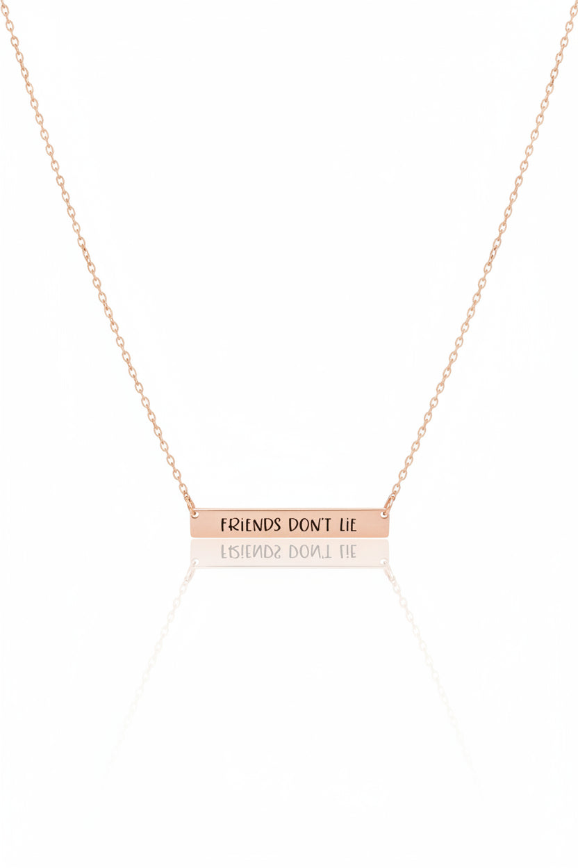 Necklace - Stranger Things _ "Friends Don't Lie" - Pendant - Loungefly