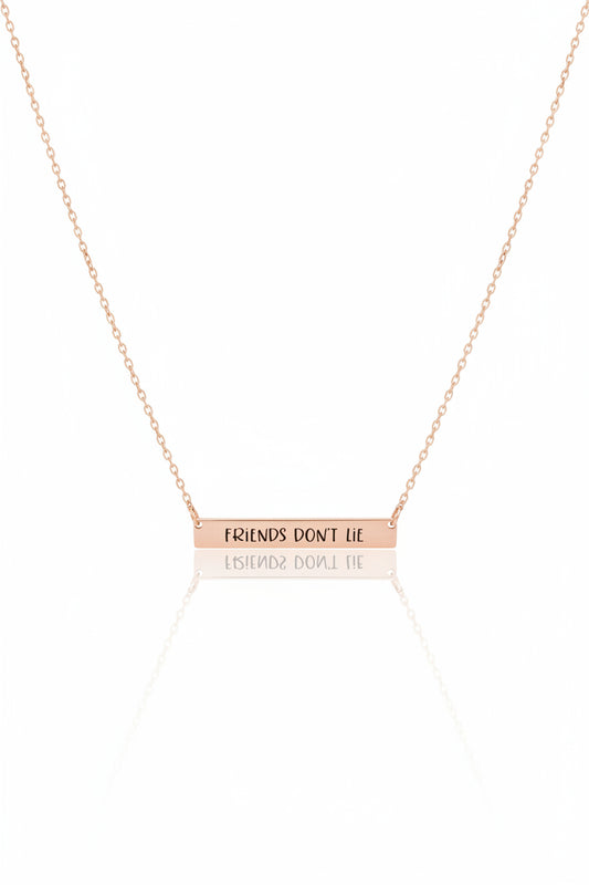 Necklace - Stranger Things _ "Friends Don't Lie" - Pendant - Loungefly