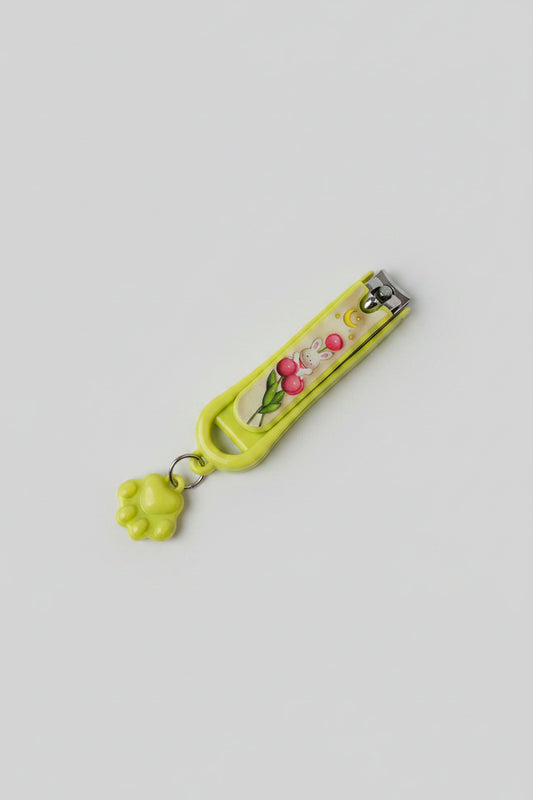 Nail Clippers - Kawaii Style - Bunny with Flowers - Macron Green