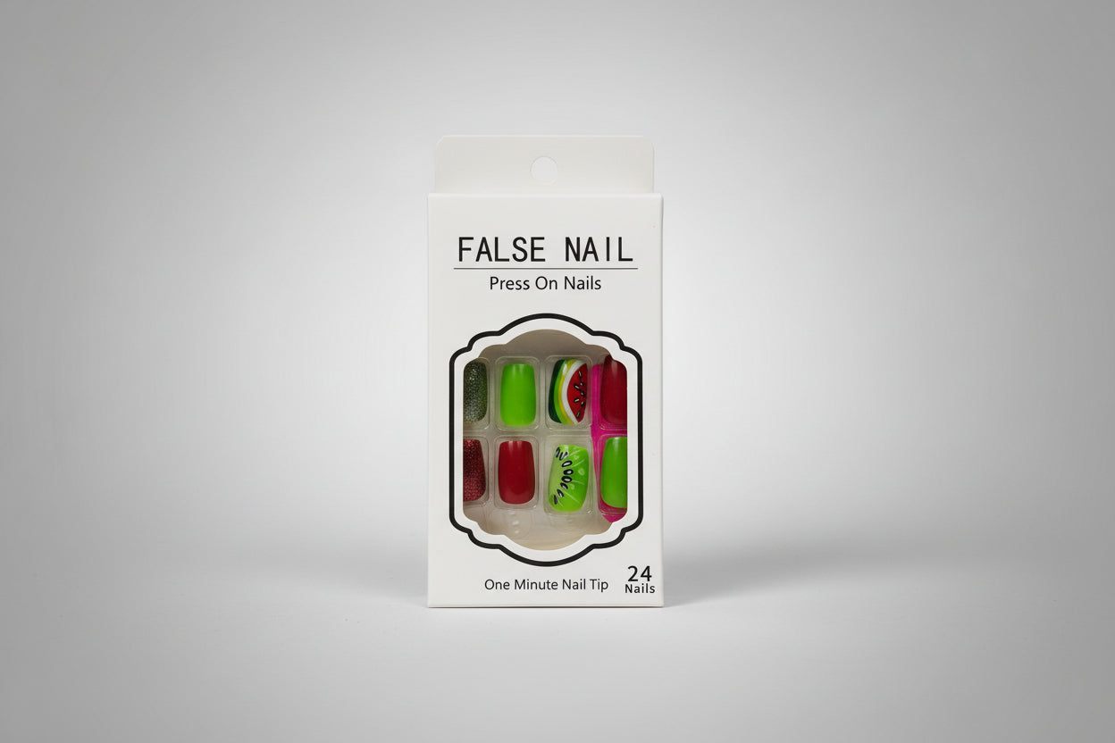 Press On Nails - Watermelon & Kiwi