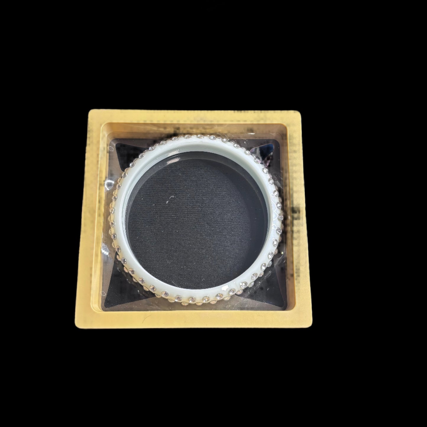 Bracelet - White Lucite Bangle