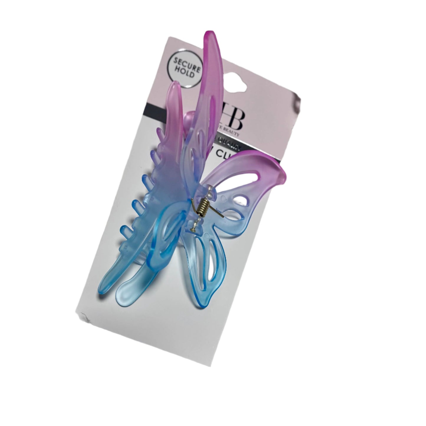 Hair Claw - Pink Blue - Butterfly