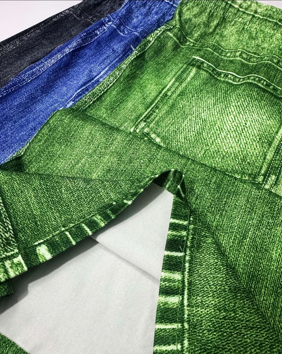 Skirt - Previously Owned - Long - Faux Denim - Blue - Size 2X