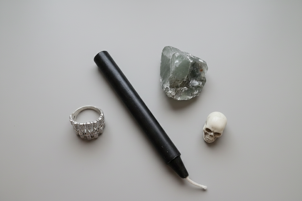 Witchy Lot of Dark Reflections - Four Piece Set - Ring Size 8