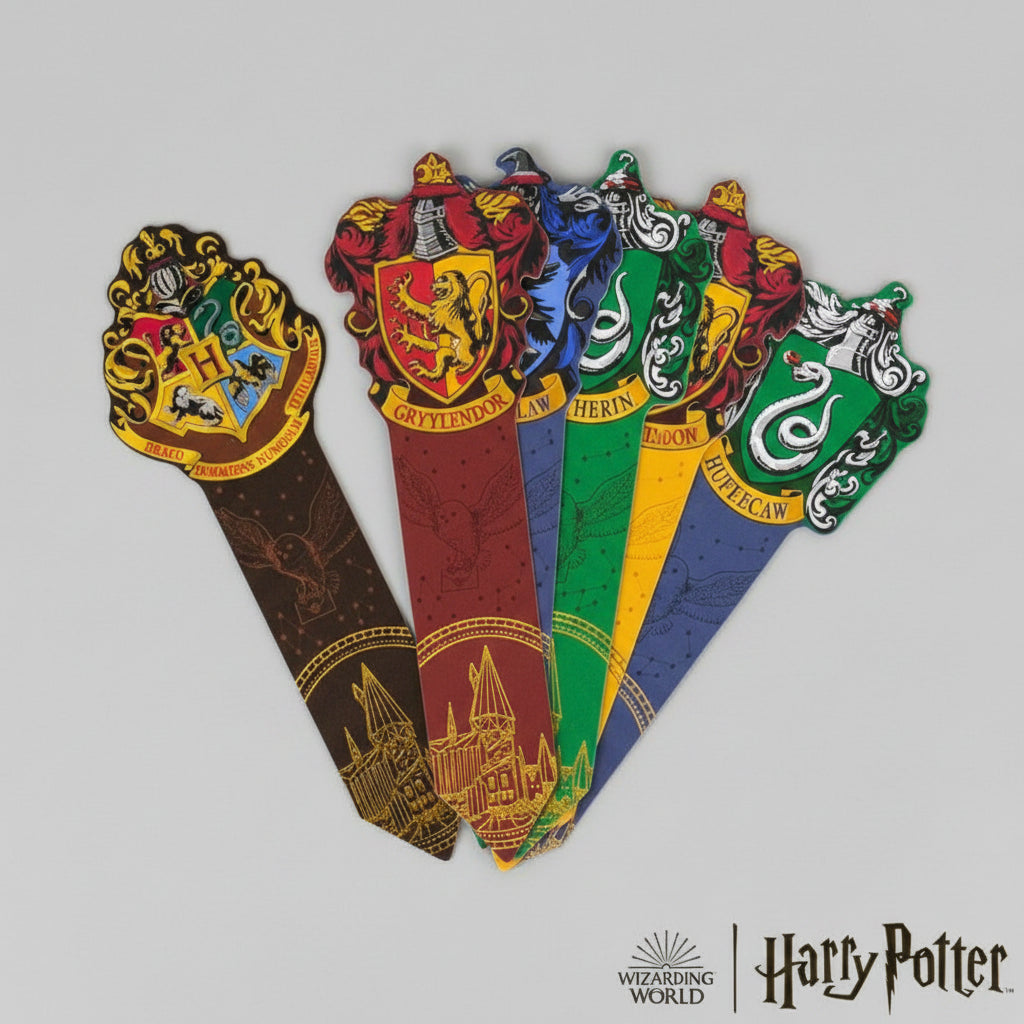 Bookmark - Hogwarts - with Harry Potter - House Crest Collection - Set of 5