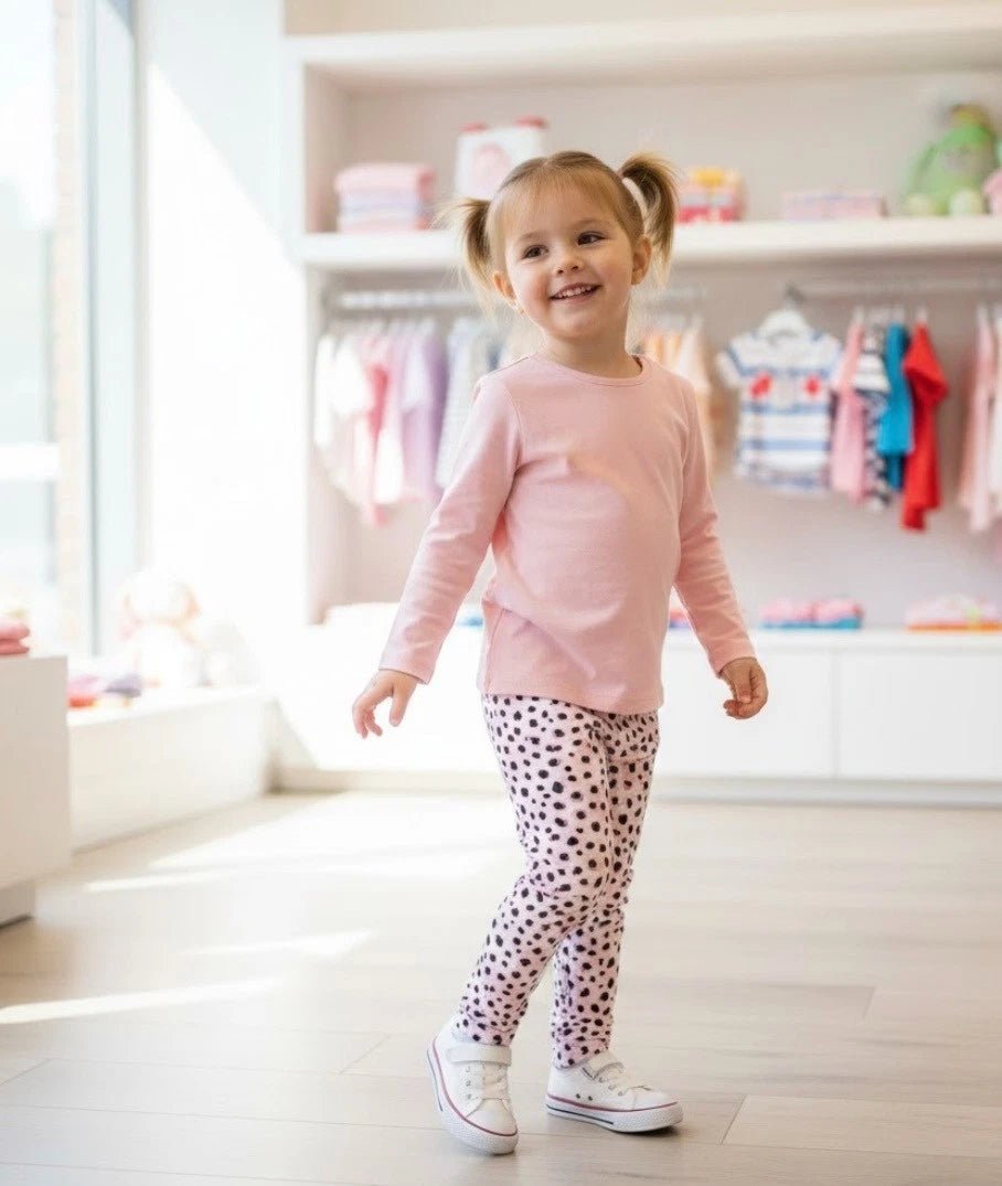 Toddler Leggings - Pink Animal Print - Size 2T