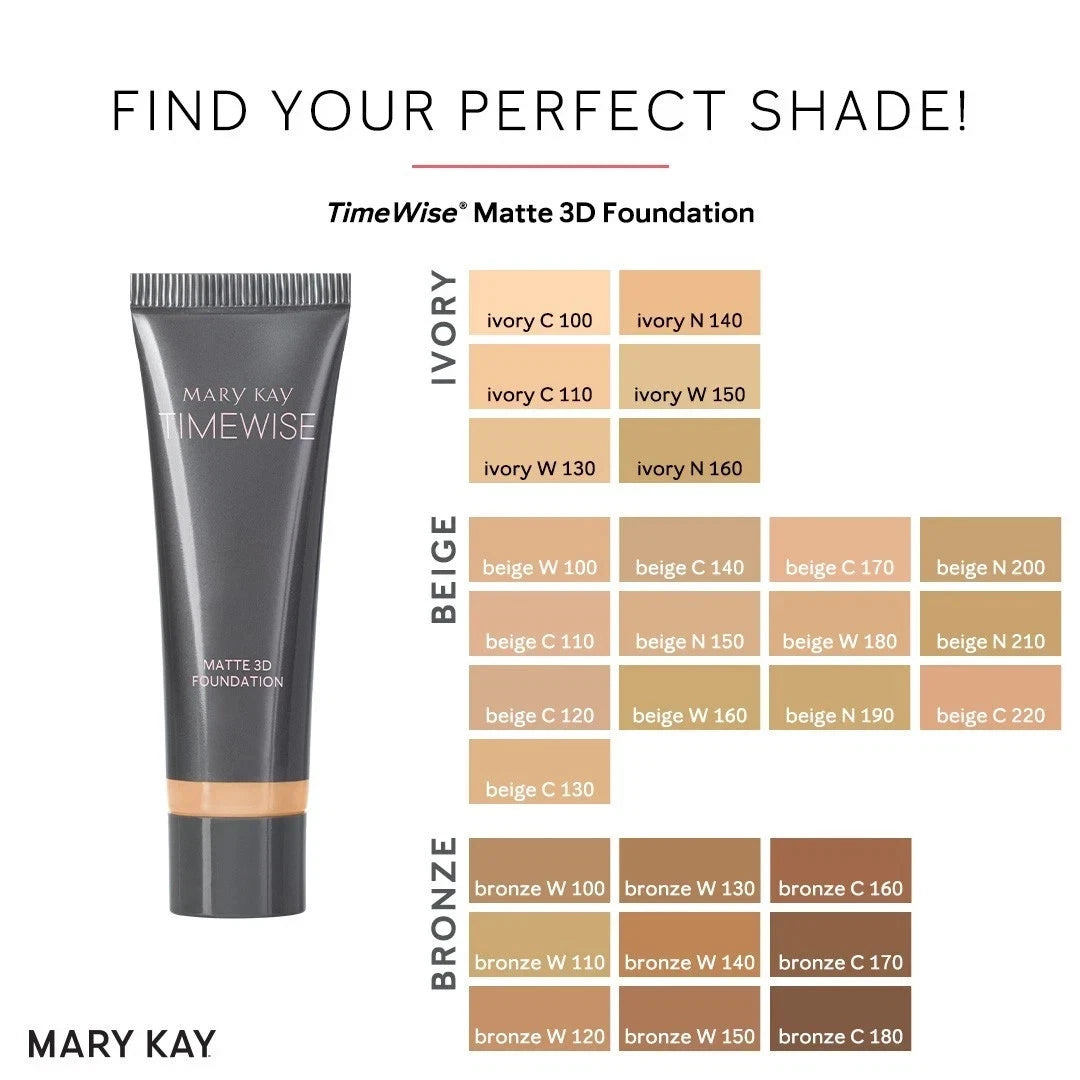 Matte 3D Foundation - Mary Kay - Timewise - Combination to Oily Skin