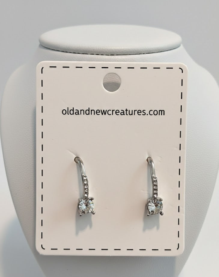 Sweet Dangle Cubic Zirconia Earrings