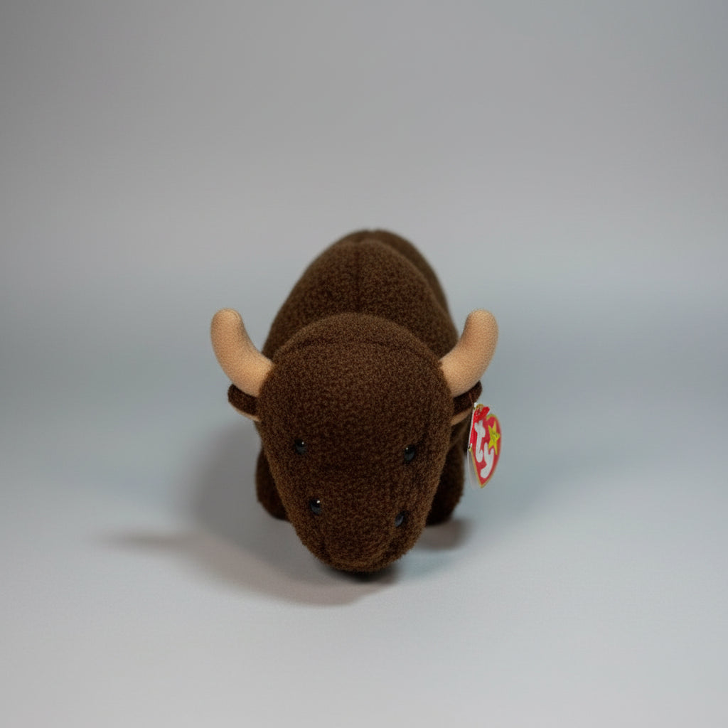 Ty Beanie Baby -  "Roam" Buffalo with Heart Tag