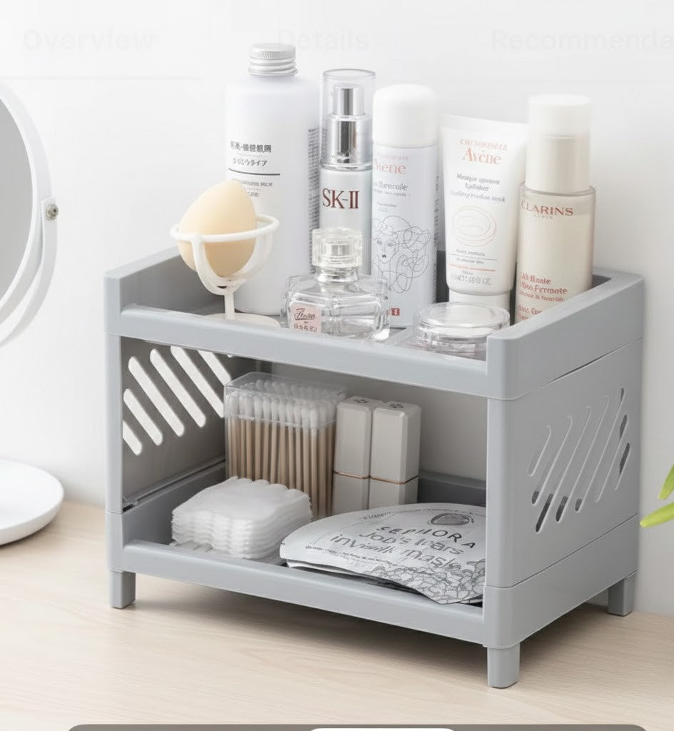 Double Layer Storage Rack for Desktop