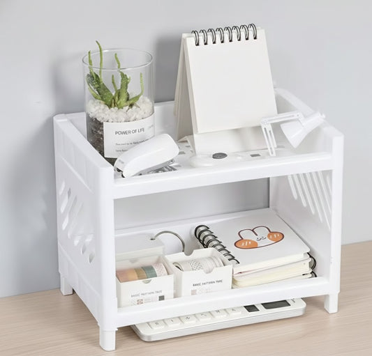 Double Layer Storage Rack for Desktop