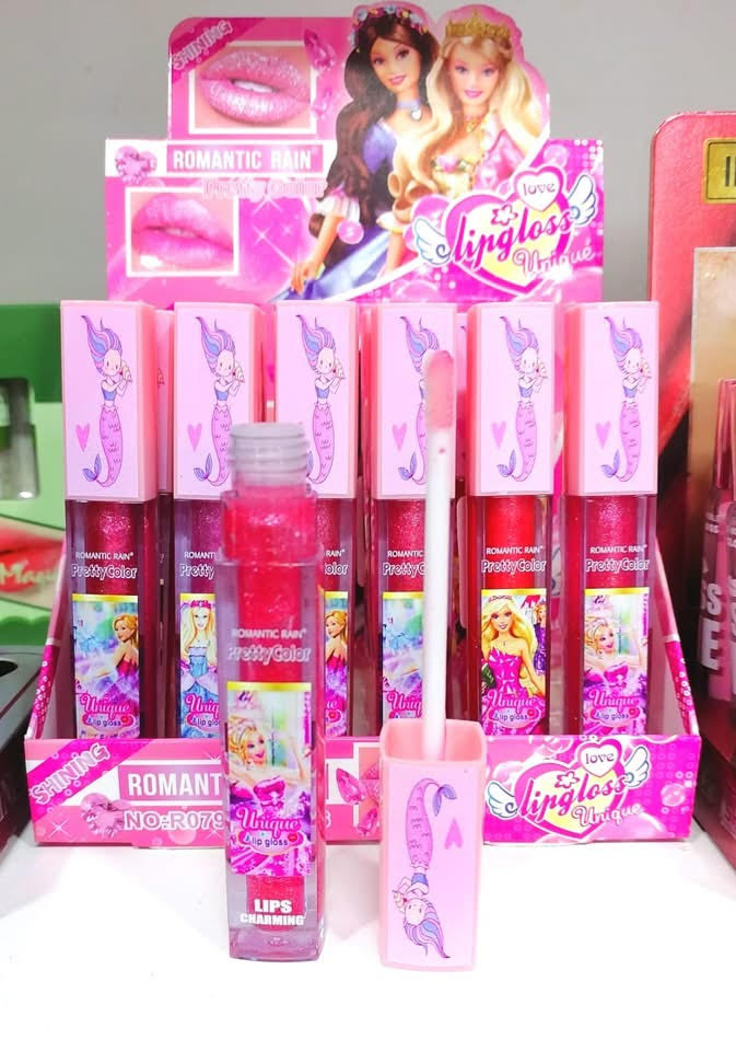 Lip Gloss - Romantic Rain - Mermaid - Glitter Pink