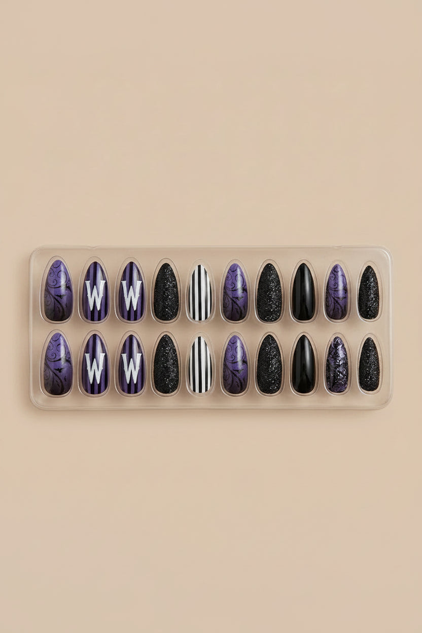 False Nails - PS... Wednesday - Set of 24