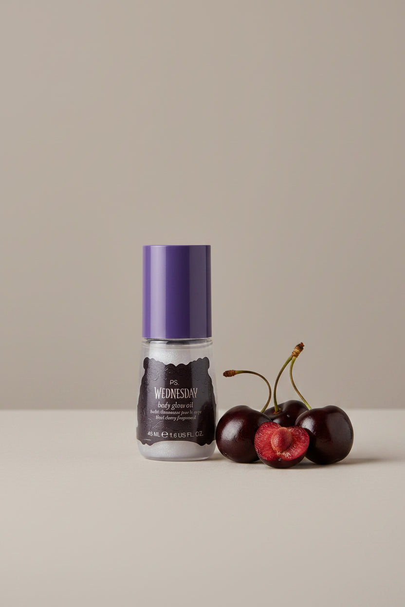 Body Glow Oil - PS... Wednesday - Black Cherry Fragrance