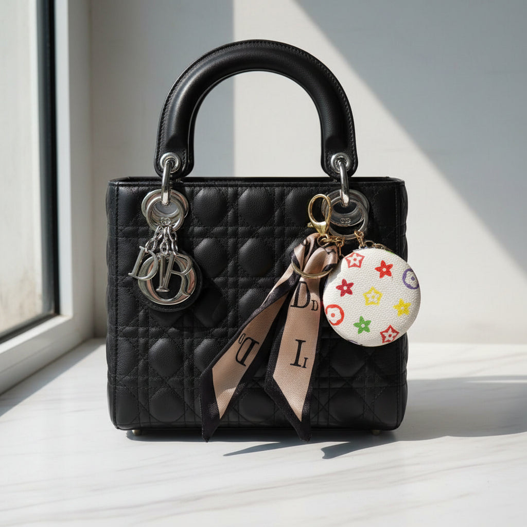 Compact Mirror - Dior - Dual - with Keychain Bag Charm