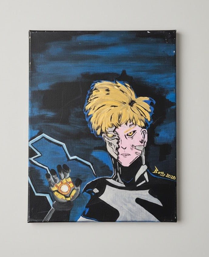 "The Yellow Haired Android" Painting - By Betty in 2020 - 16"x20"