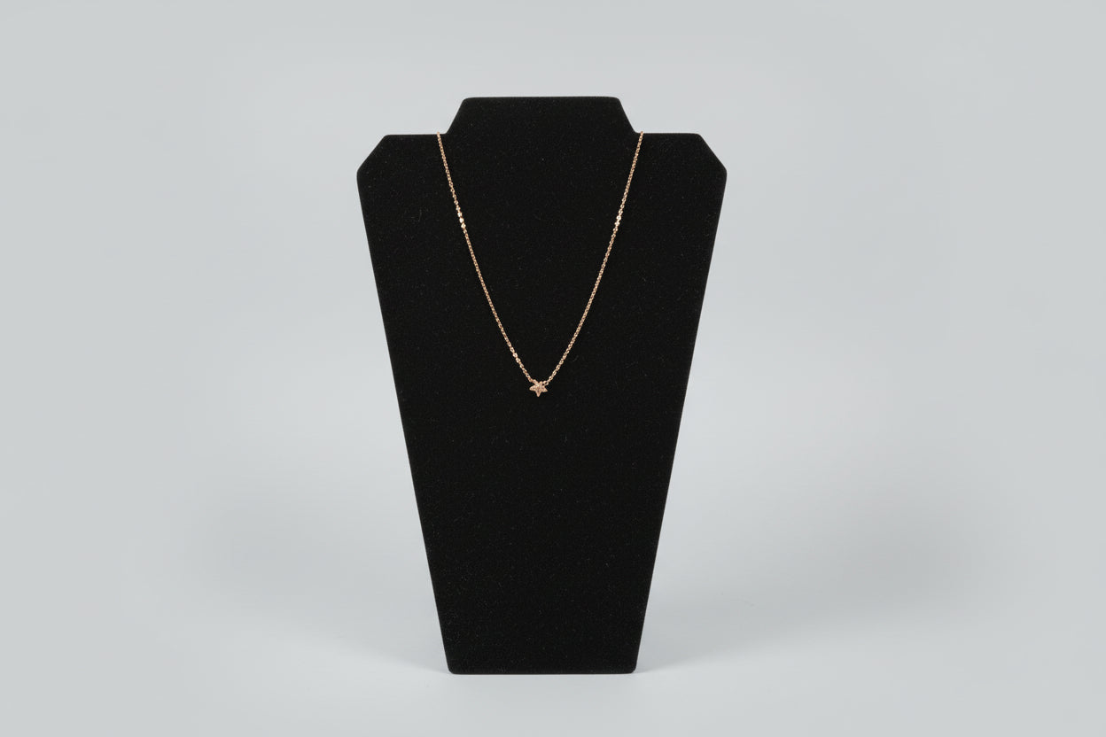 Necklace - Dainty Star Gold-Tone Link Chain