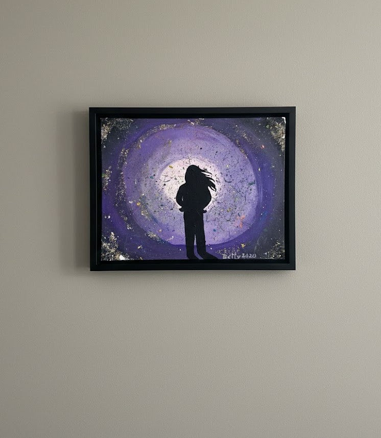 "Cosmic Solitude" Painting by Betty 2020 - 11"x14"