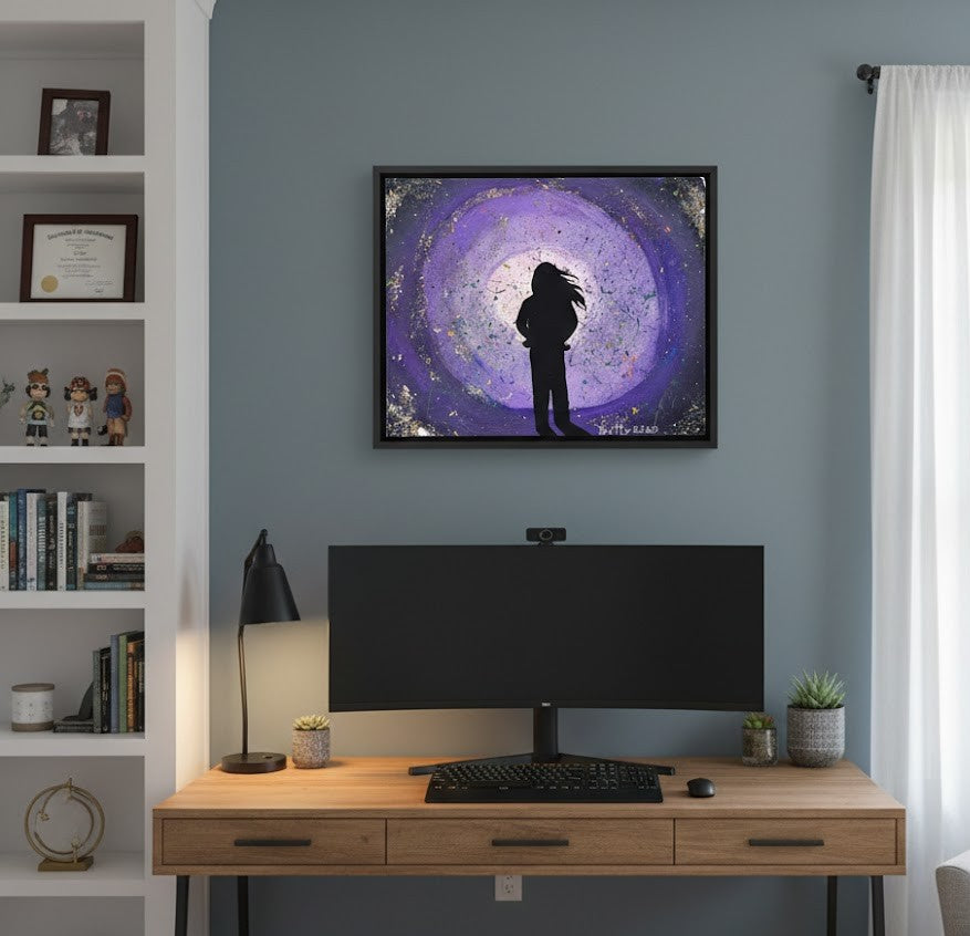 "Cosmic Solitude" Painting by Betty 2020 - 11"x14"