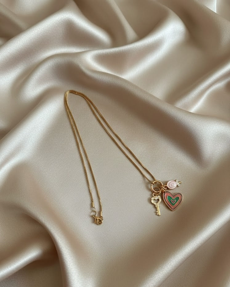 Necklace - Charms with Box Chain - 20"