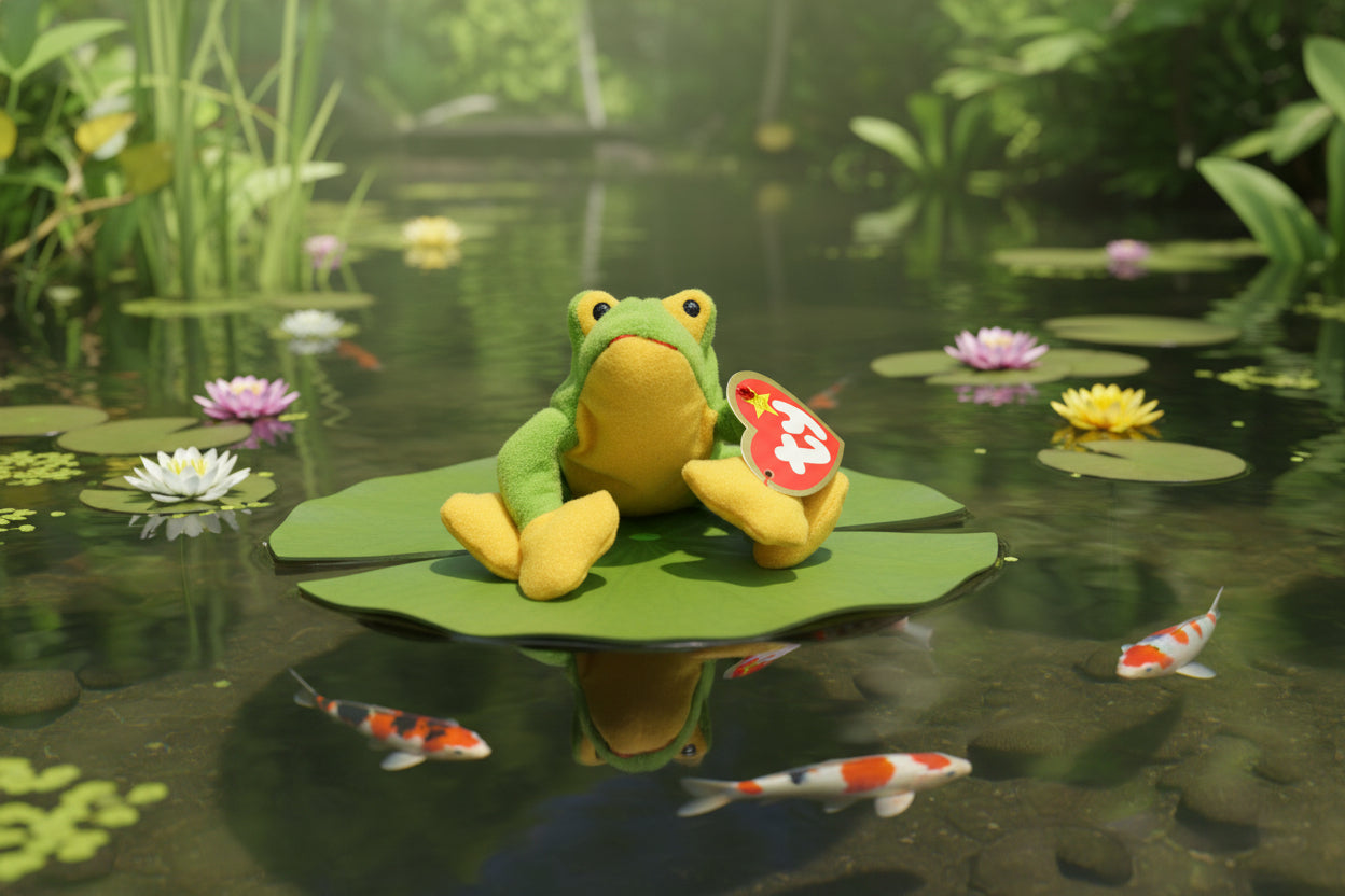 TY - Original Teenie Beanie Babies - Smoochy the Frog