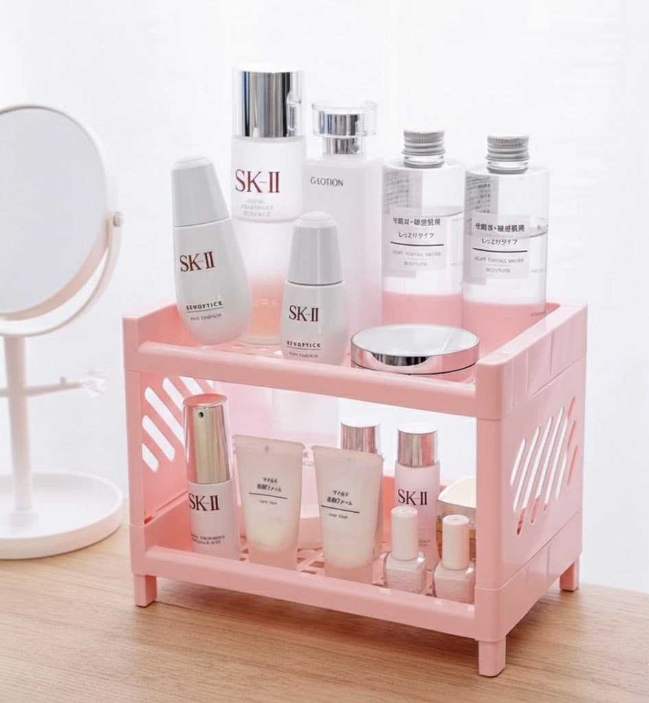 Double Layer Storage Rack for Desktop